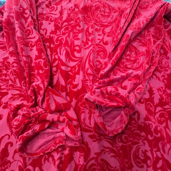 New Directions Red Velvet Burnout Tunic Top – XL - Picture 8 of 9